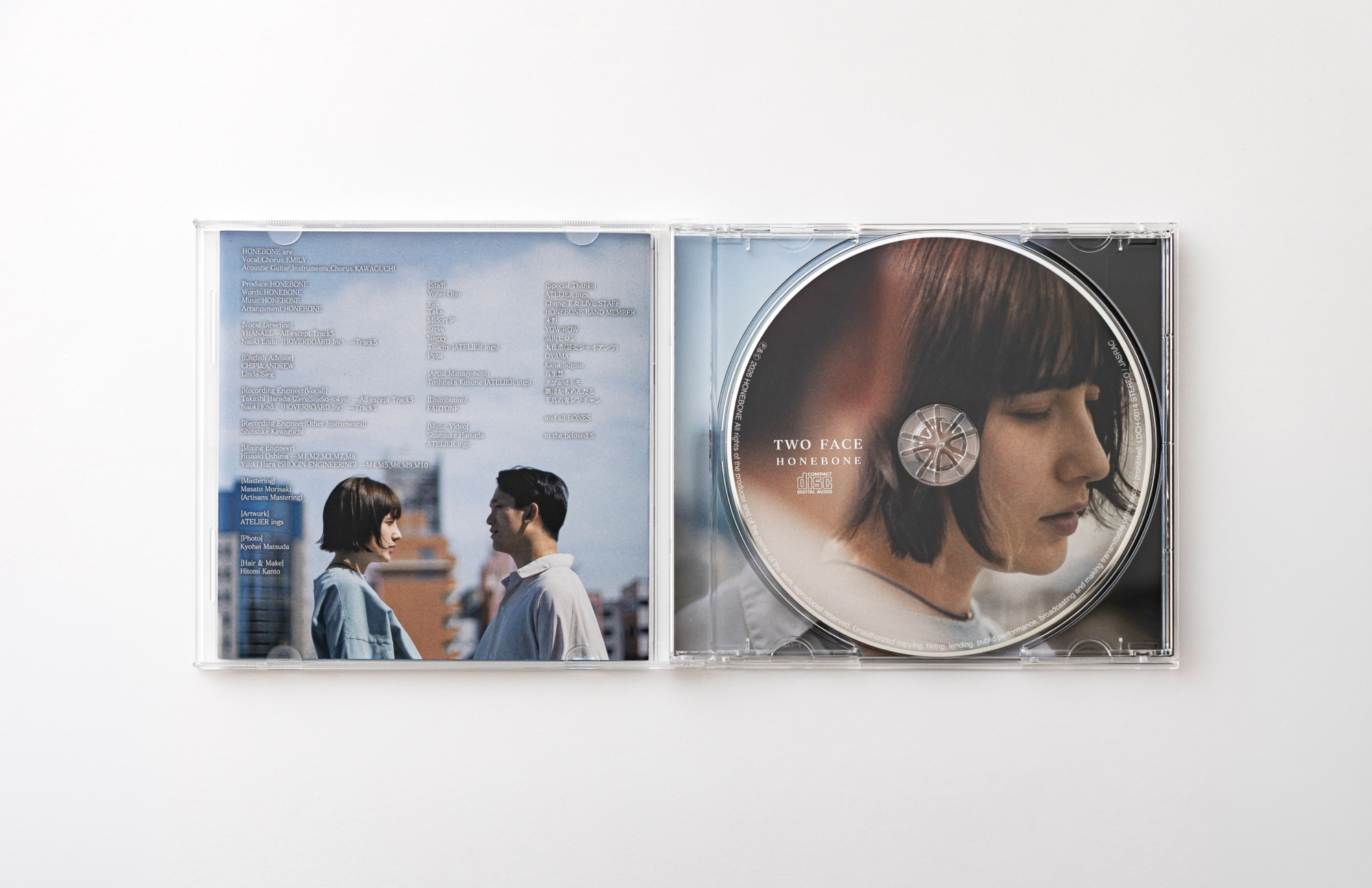 HONEBONE　トゥーフェイス CDジャケット