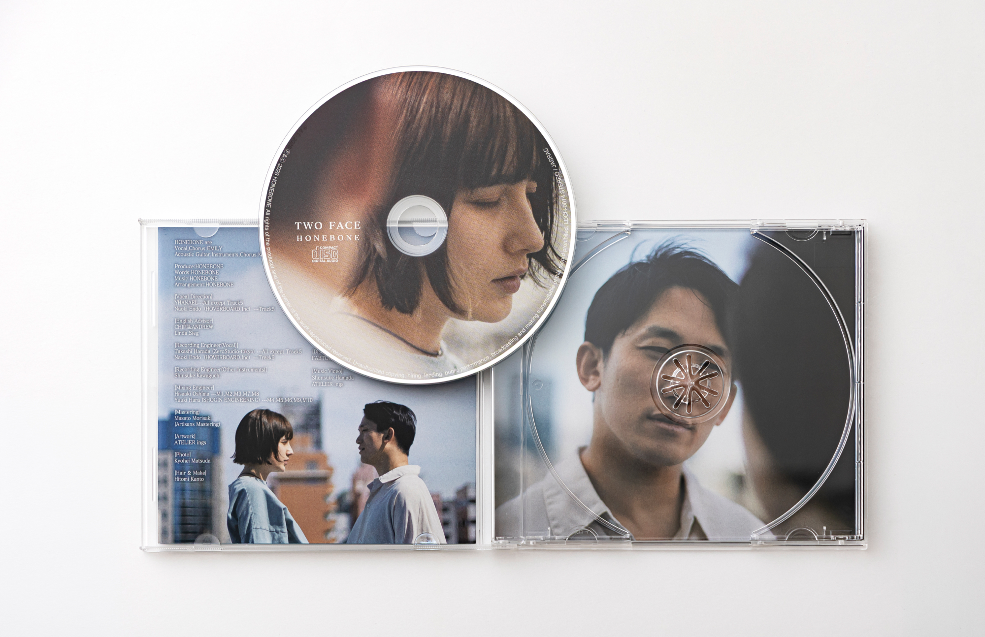 HONEBONE　トゥーフェイス CDジャケット